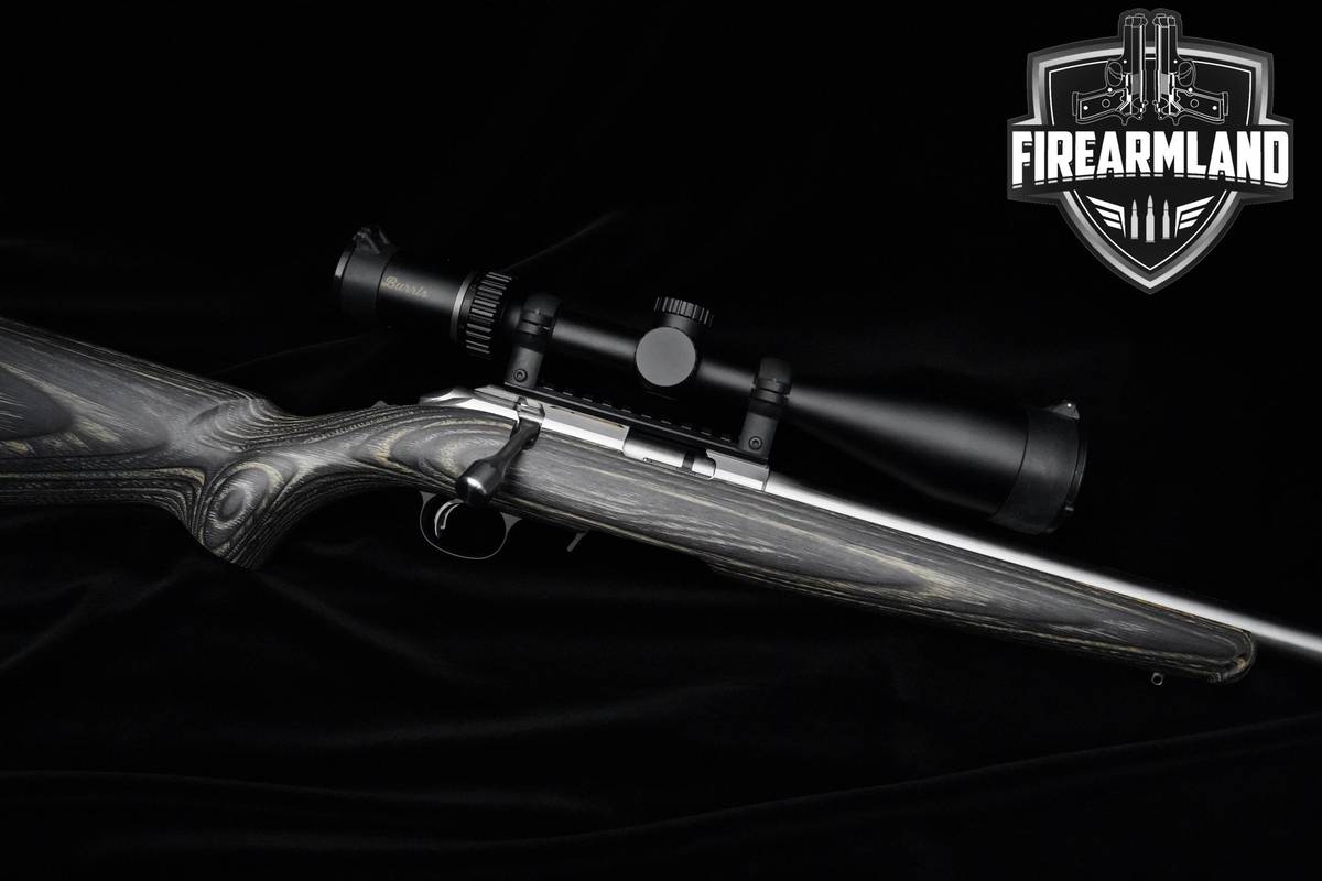 Ruger American Target 17 HMR 18" Satin Stainless Rifle Stainless Precision