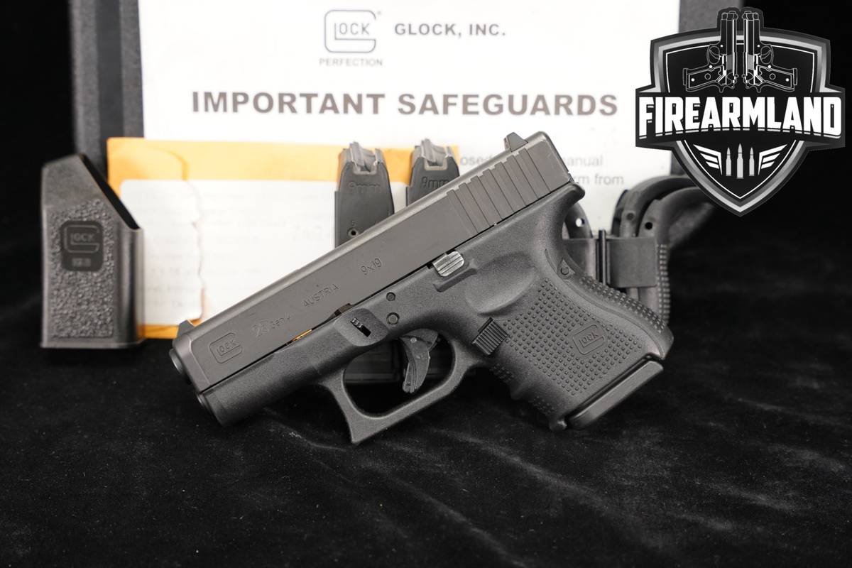 Glock 26 Gen4 G26 Gen 4 9mm 3.43 +3 MAGS, ORIG CASE