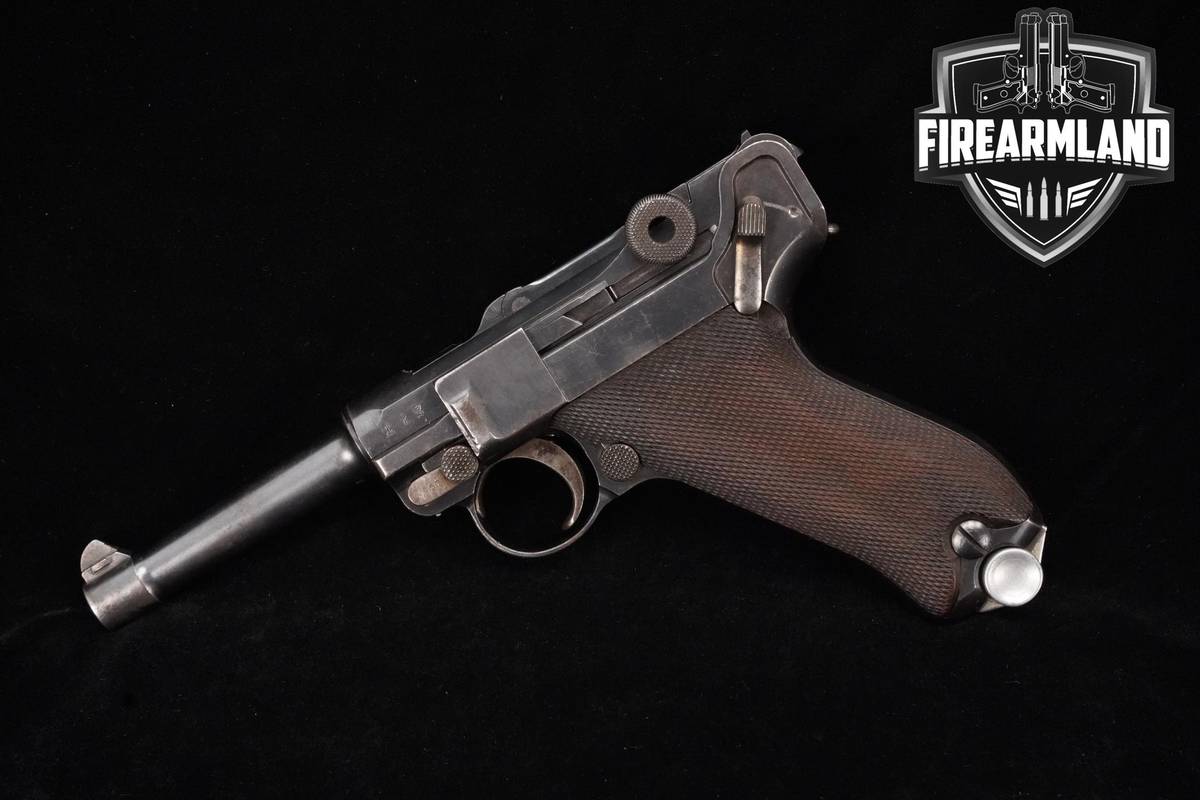 1926 DWM P.08 Alphabet Commercial 9mm Mauser 4.0" Blued P08 P 08