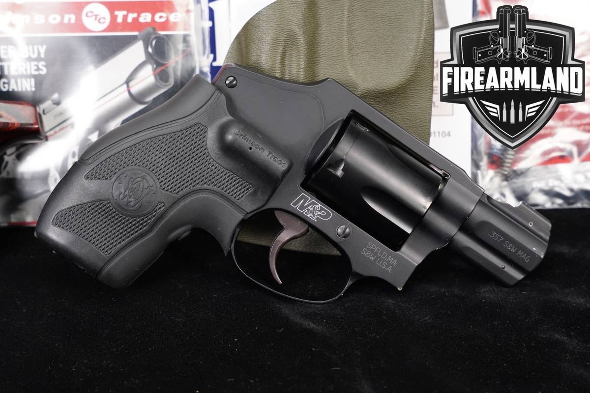 Smith & Wesson M&P 340 S&W 357 Magnum +ORIG BOX, CRIMSON TRACE LASER GRIPS