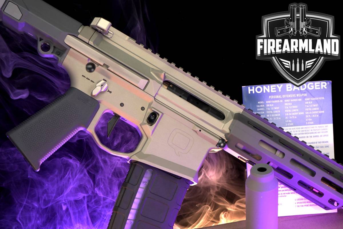 Q Honey Badger Pistol 300 Blackout AR-15 AR15 PDW Brace CHERRY BOMB +OG BOX