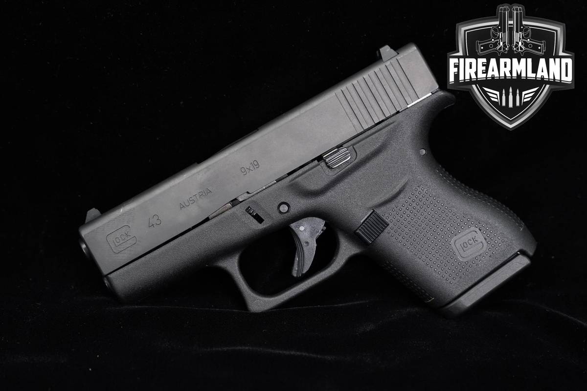 Glock 43 Slimline 9mm G43 +2 MAGS