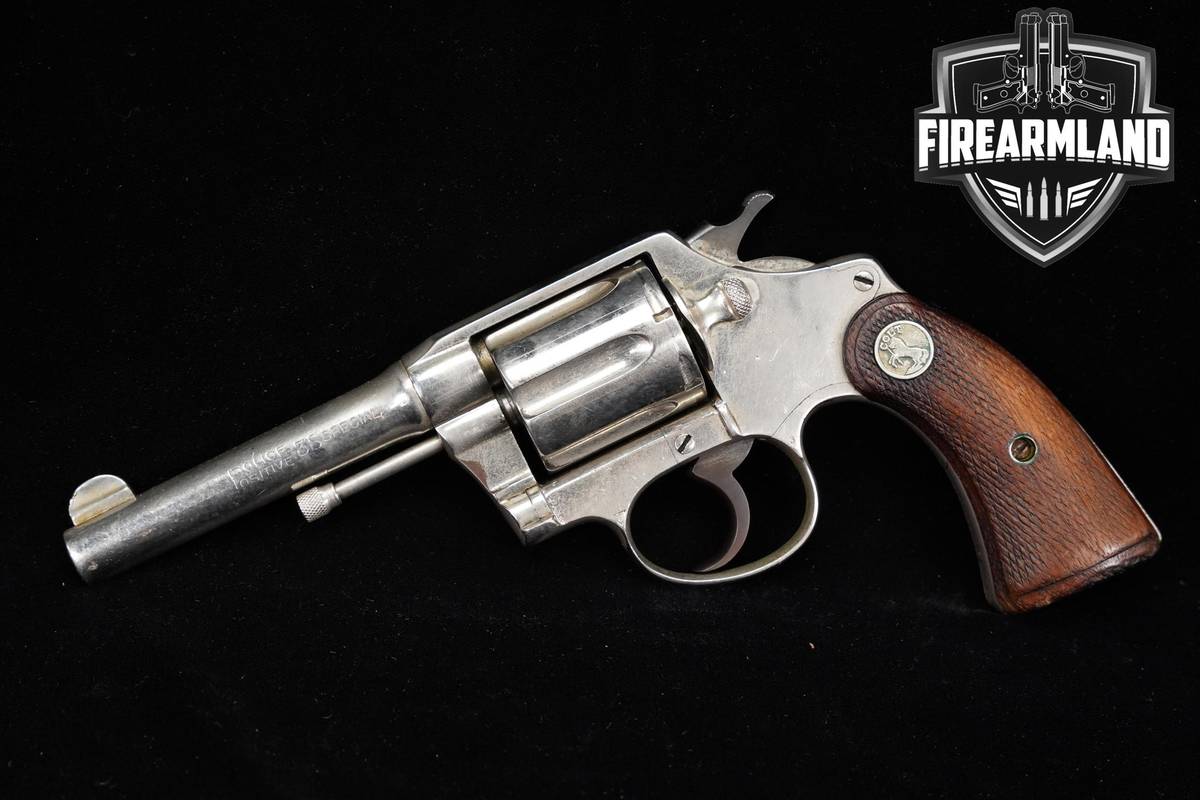 Colt Police Positive 38 Special DA/SA Nickel 4" 6 Shooter