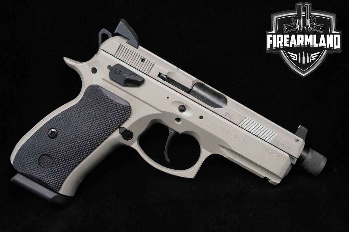 CZ 75 P-01 9mm 4.25" Tan CZ-75 CZ75 P01 +2 MAGS & ORIG CASE