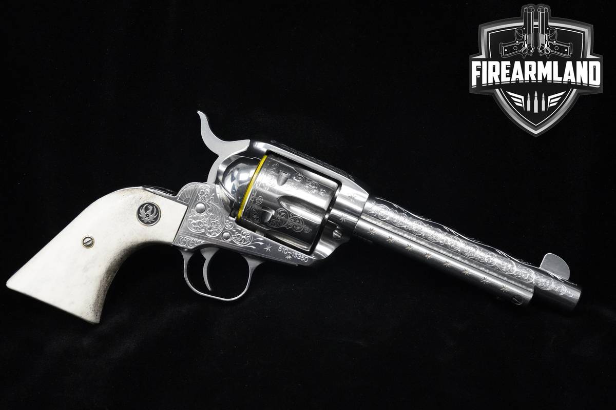 LIKE-NEW 2008 Ruger New Model Vaquero TALO Engraved Stainless 45 Colt Ruger