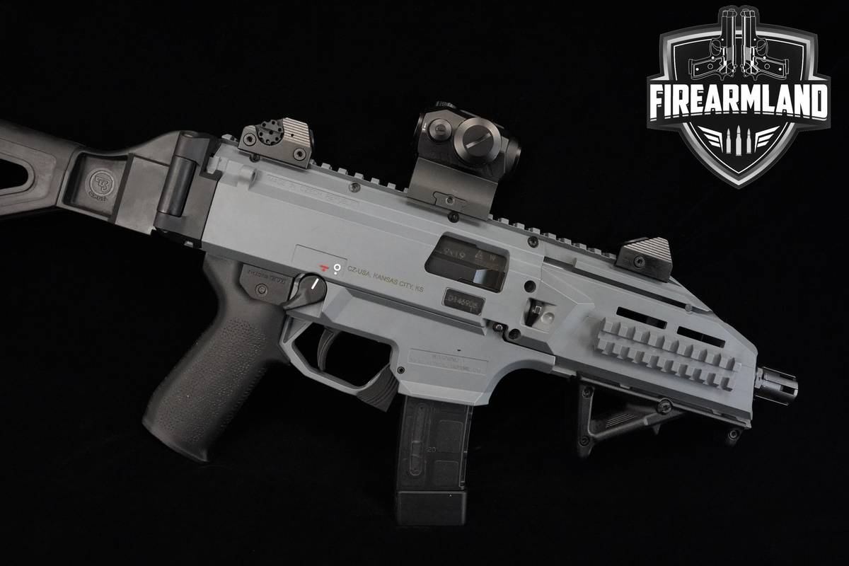 CZ Scorpion EVO 3 S1 Pistol 9mm 7.75" Battleship Grey CZ EVO3 +ROMEO5