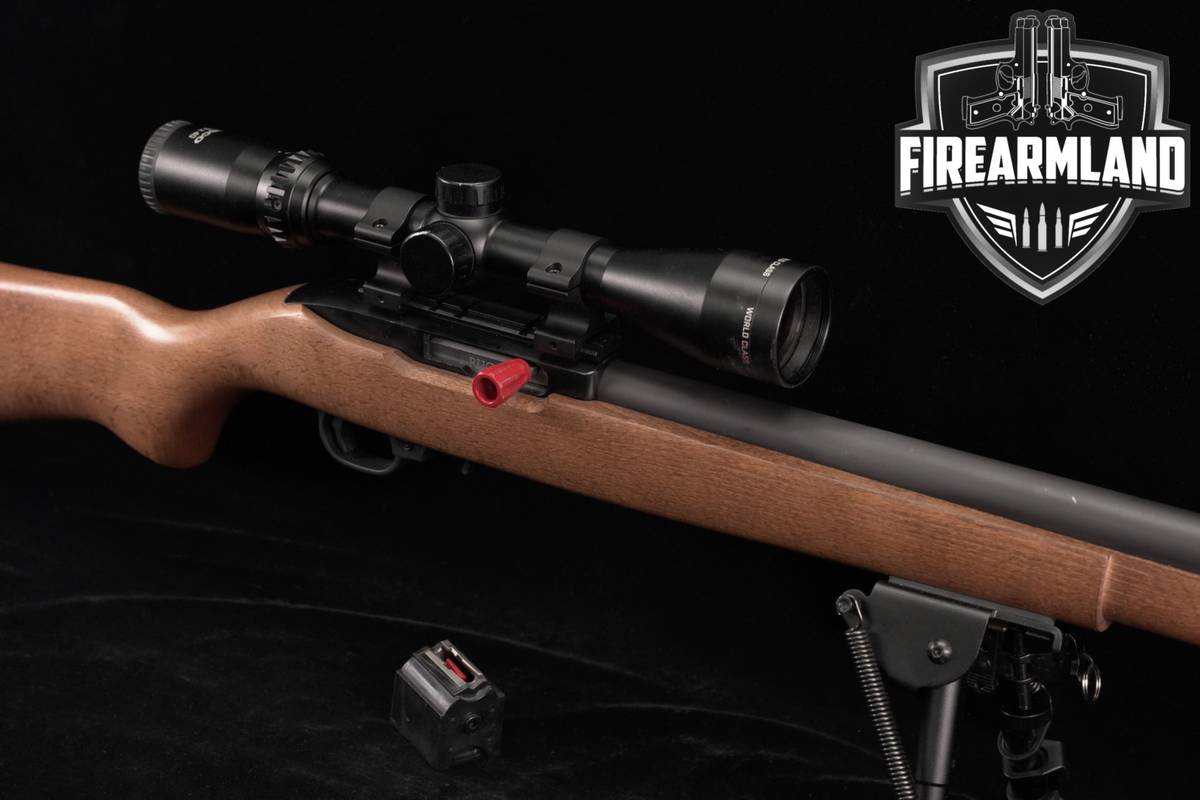 Ruger 10/22 22LR 16.25" Blued & Hardwood 1022 10 22 +2 MAGS, TASCO SCOPE