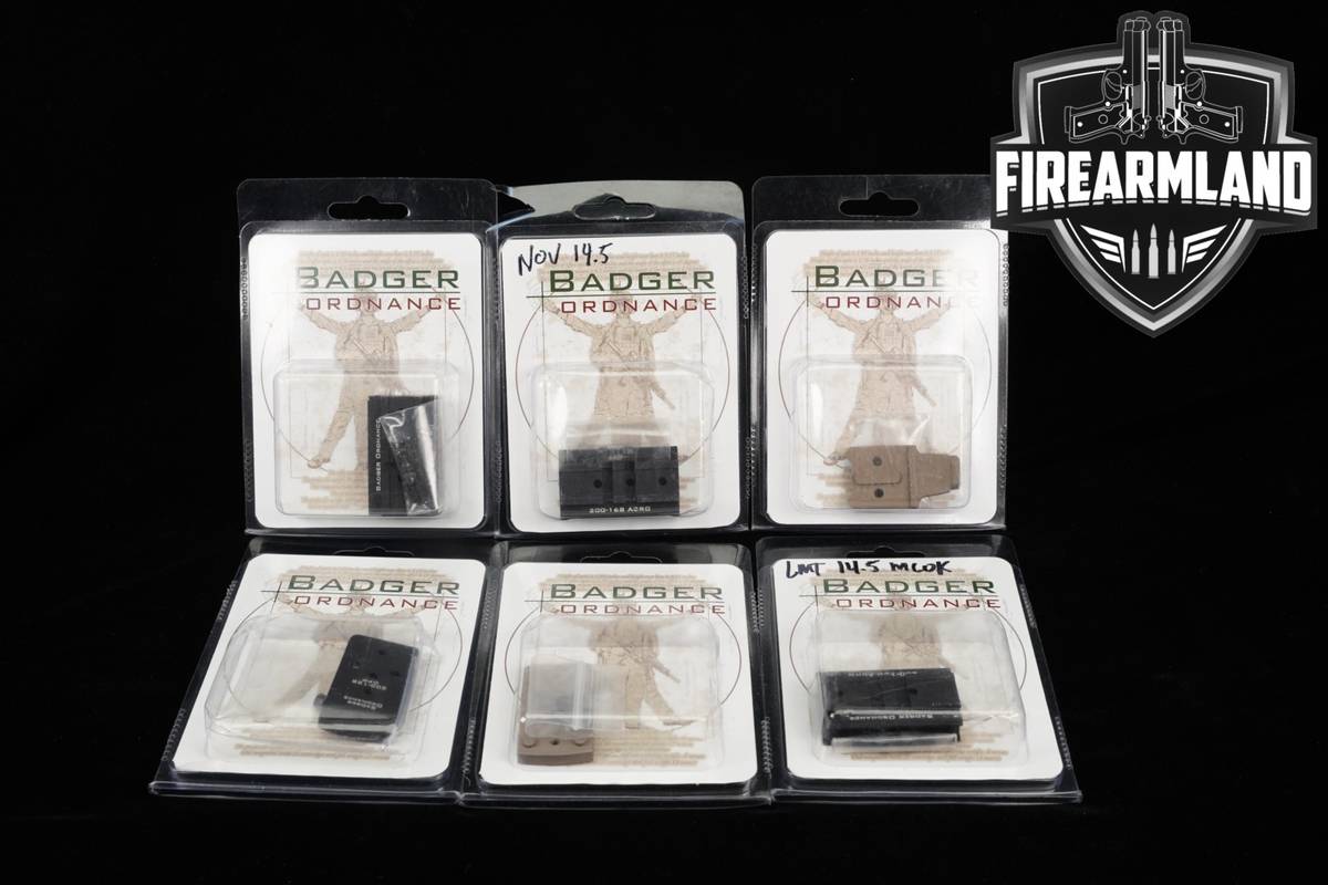 FIVE OPTIC ADAPTER PLATES Badger Ordnance Optics Mount