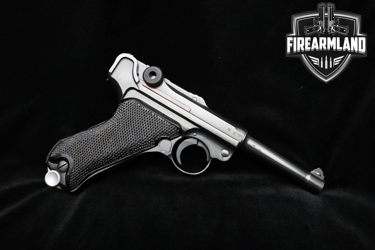 1941-42 C&R Mauser BYF P-08 Luger Black Widow 9mm Eagle-Marked Matching #'s