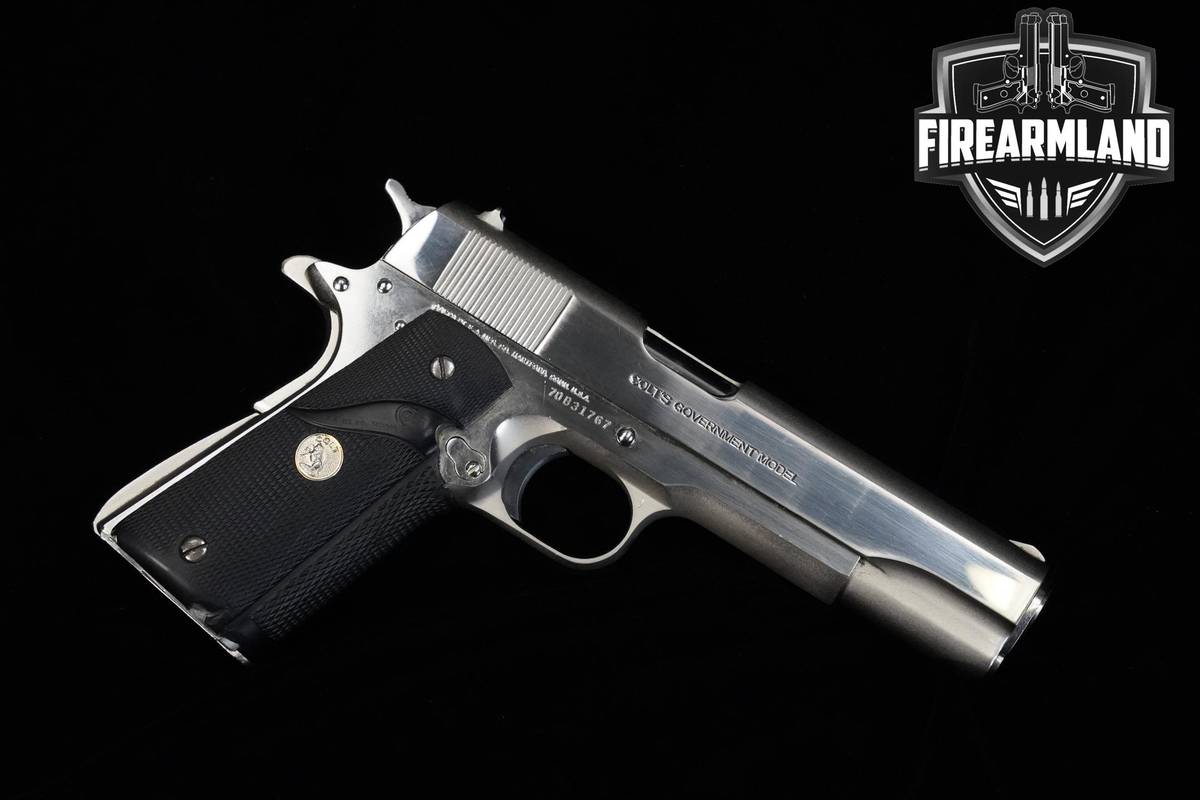 1982 Colt Mk IV Series 70 Government 45 ACP NICKEL 1911 5" Colt 1911
