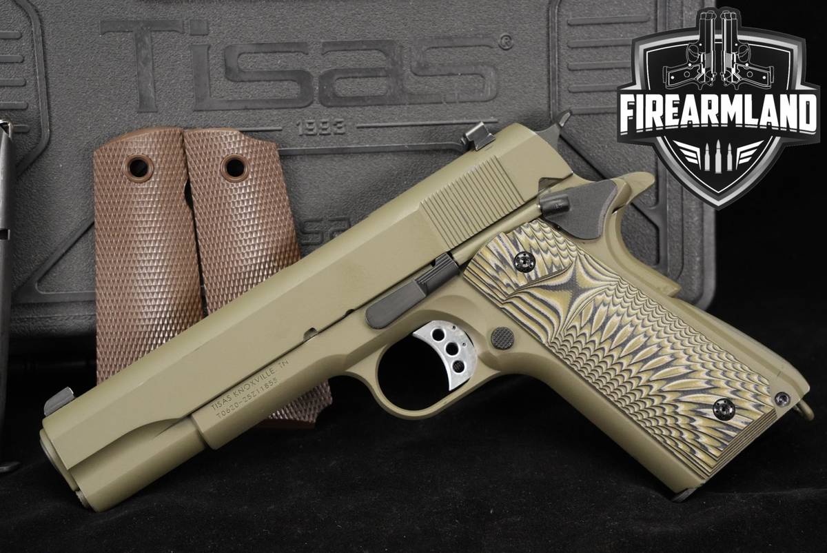 Tisas M1911 A1 GOVT 45 ACP M-1911A1 5" FDE 1911 +2 MAGS, ORIG CASE