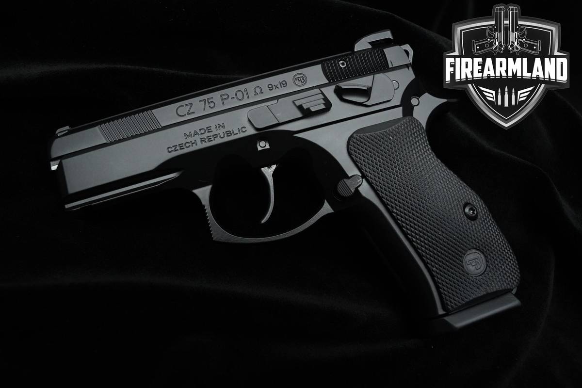 CZ 75 P-01 Omega 9mm 3.75" Black Polycoat CZ 10+1 CZ75 +ORIG CASE