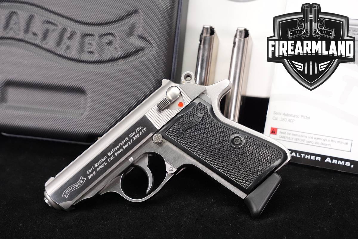 Walther PPK/S 380 ACP 3.3" Brushed Stainless PPKS PPK S +ORIG CASE