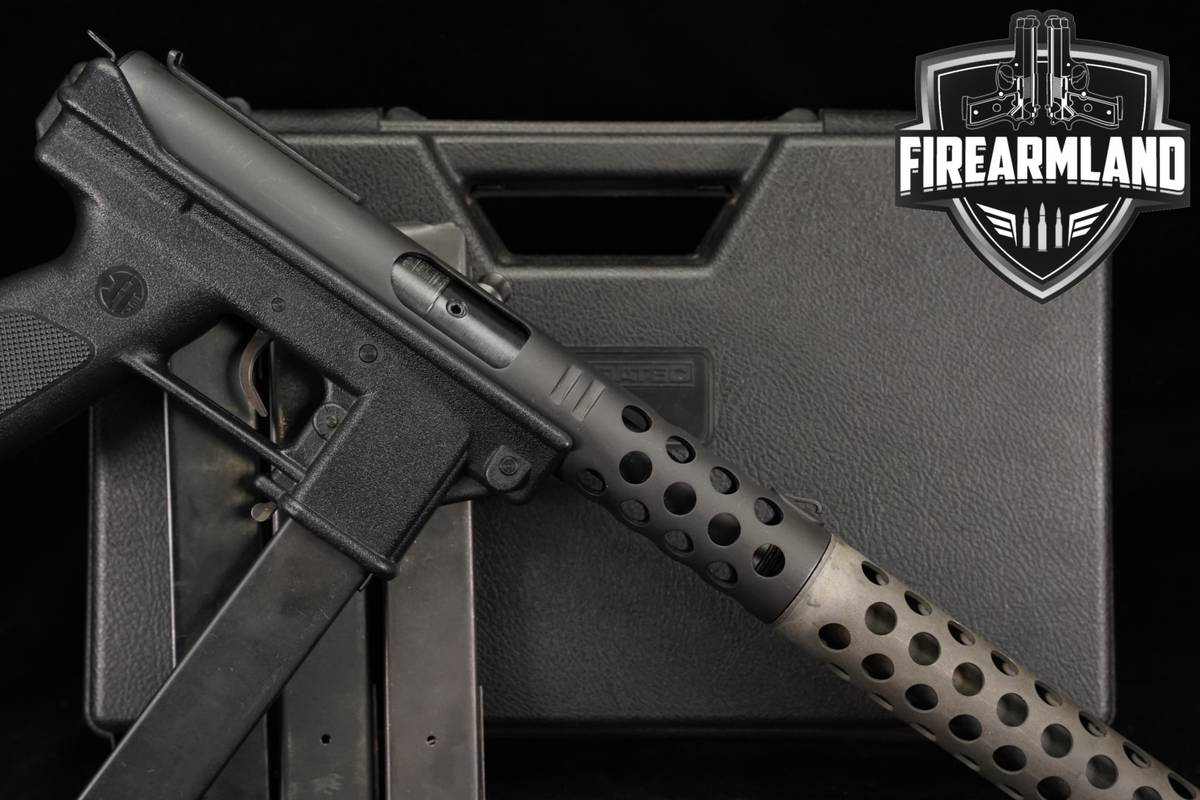 Intratec TEC-DC9 9mm 5" THREADED +4 MAGS, ORIG CASE, BARREL EXTENSION
