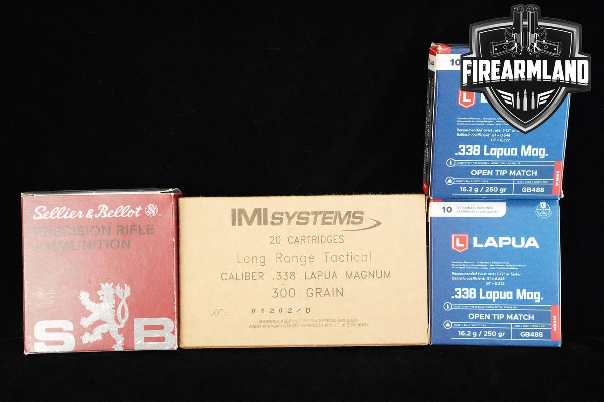 338 Lapua Ammo 338-Lapua Ammunition 50 ROUNDS