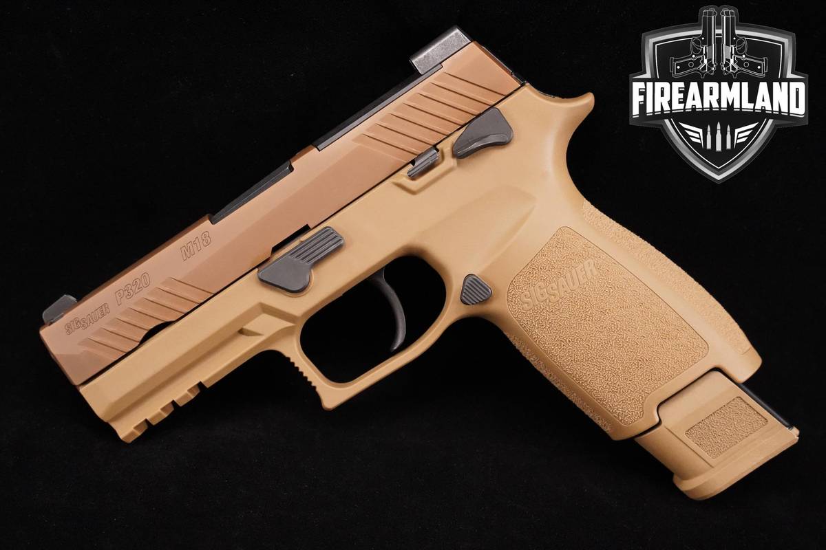 Sig Sauer P320 M18 MS 9mm 3.9" Coyote Tan Sig-Sauer P320-M18 3 MAGS & CASE