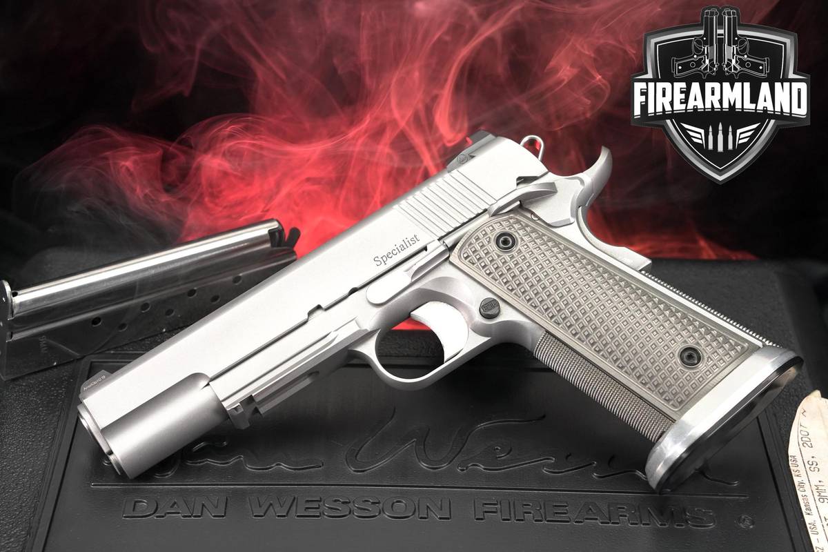 USA MADE Dan Wesson Specialist 9mm 1911 5" 2 MAGS & ORIG CASE