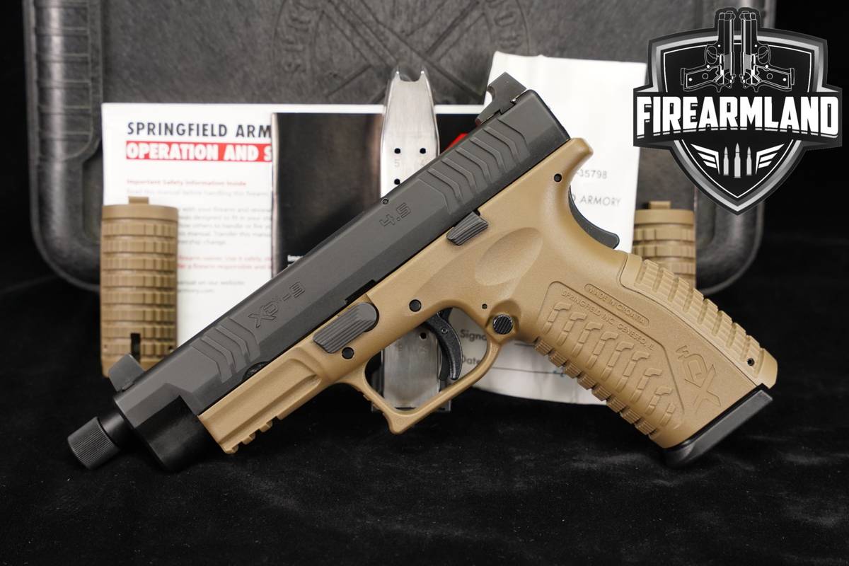 LIPSEY'S Springfield Armory XD-M 4.5 XDM THREADED +2 MAGS & ORIG CASE