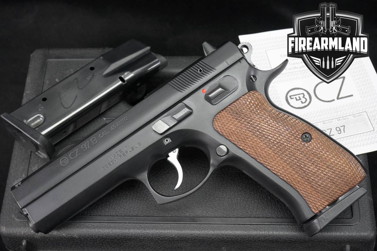 1999 CZ 97B 45 ACP 4.65" CZ97-B CZ97B Defense Pistol +2 MAGS & ORIG CASE