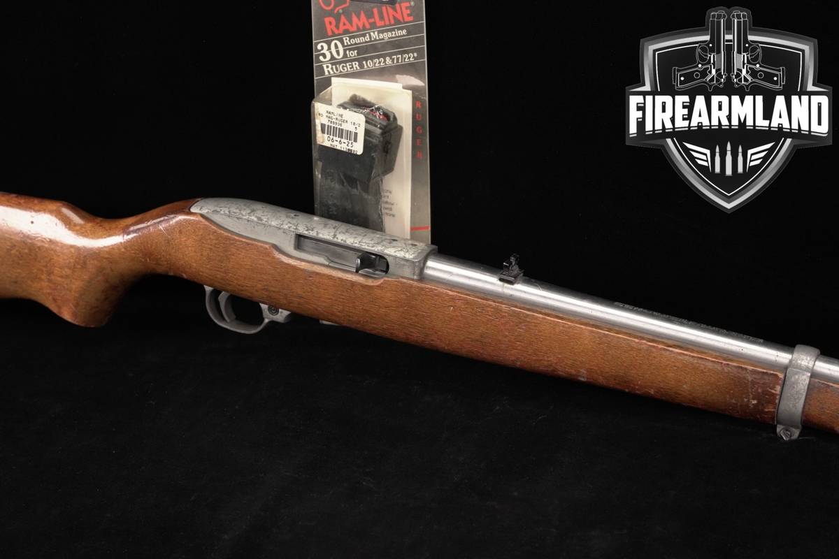 1996 Ruger 10/22 Carbine 22LR 18.5 Stainless & Hardwood 10 22 1022 +2 MAGS