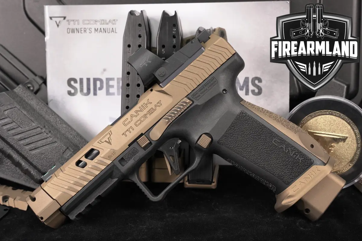 Canik TTI Combat 9mm CERAKOTE COMP +4 MAGS, ORIG CASE, MECANIK OPTICS