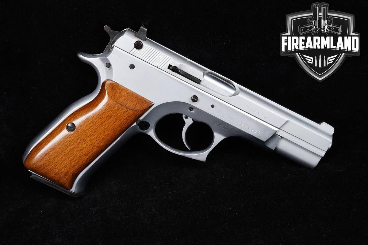1988 Tanfoglio Mod. T 75 Series '88 9mm 4.5" Silver CZ75 +2 MAGS