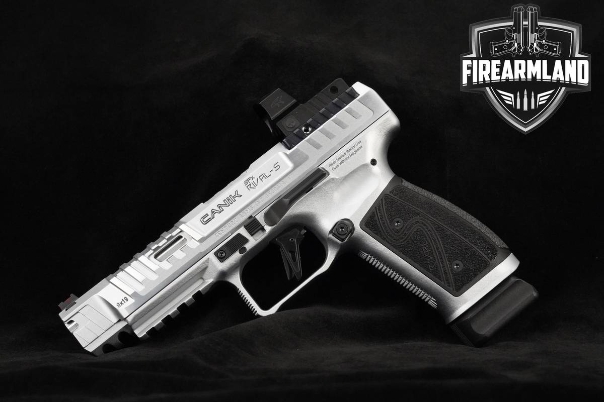 Canik SFX Rival-S 9mm 5" Chrome Canik-SFX TP9SFX +4 MAGS, ORIG CASE & OPTIC
