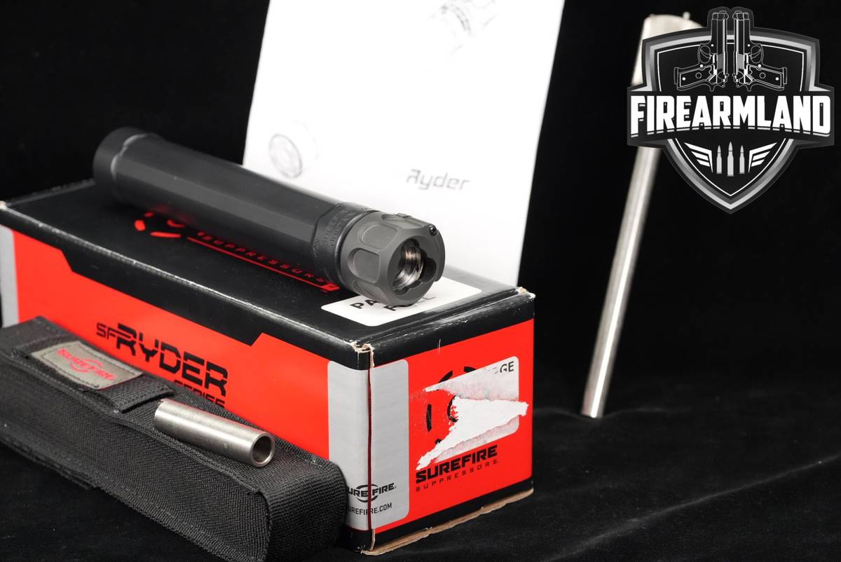 SureFire SF Ryder 9-MP5 9mm Luger Suppressor SFRyder +ORIG BOX