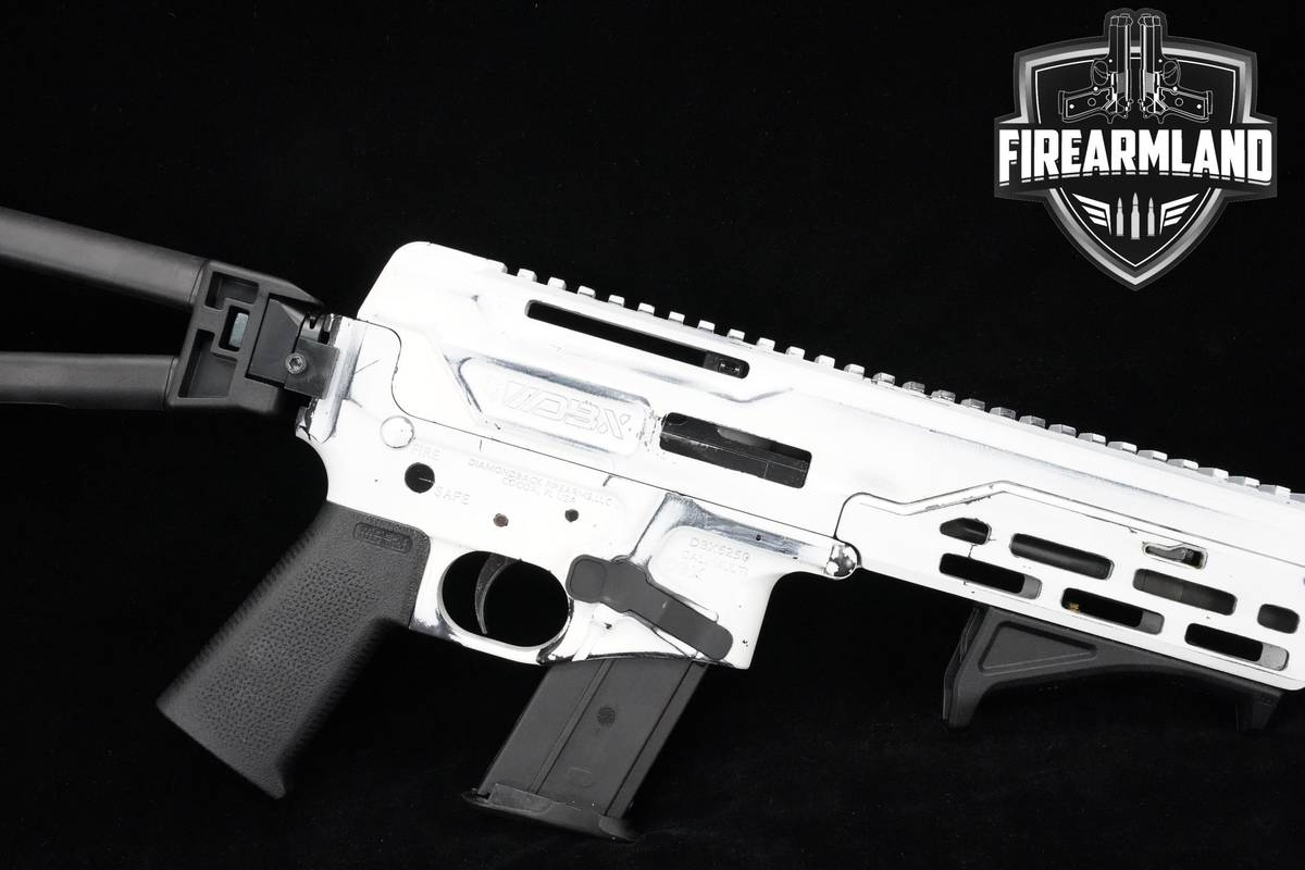 Diamondback DBX5.7 Battleworn Storm Trooper White 5.7x28 8" DBX5.7 ORIG BOX