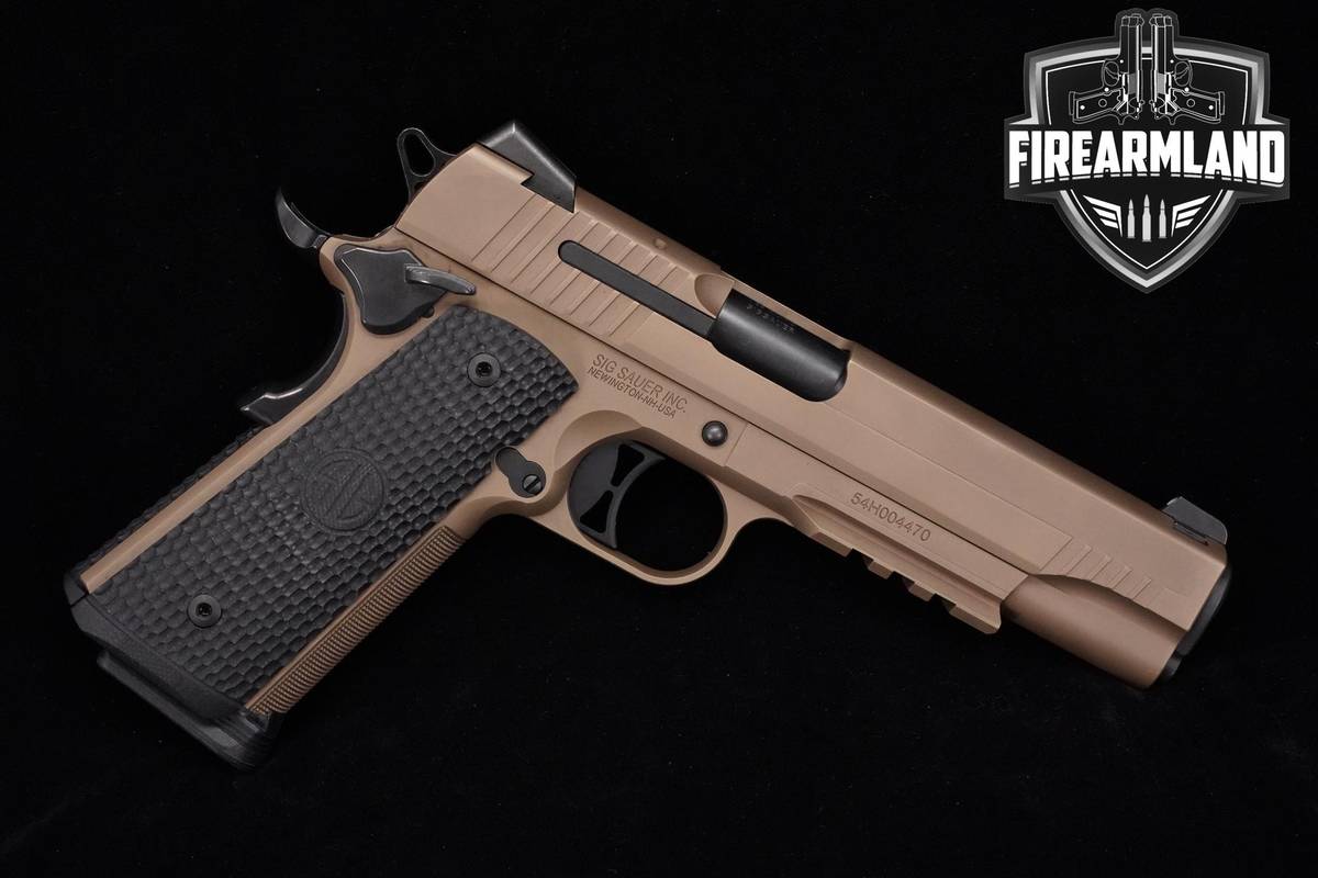 Sig Sauer 1911 Emperor Scorpion 45 ACP 5" FDE PVD SIG-1911 +ORIG CASE
