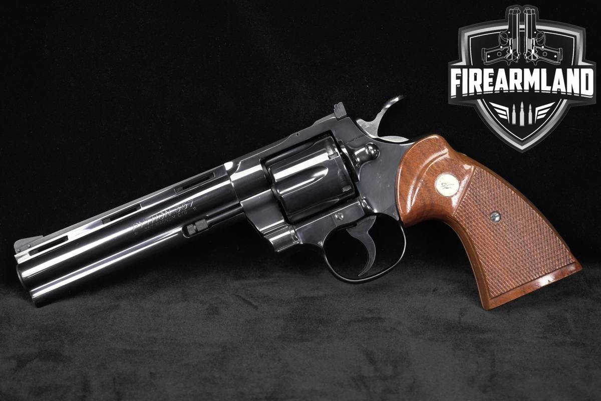 1980 Colt Python 357 Magnum FIRST-GENERATION 6" Royal Blue DA/SA