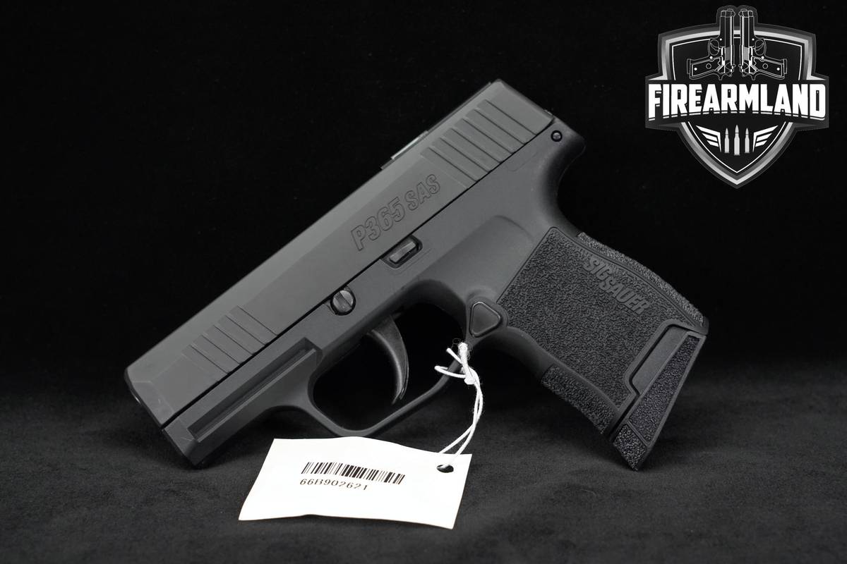 LIKE-NEW Sig Sauer P365 SAS 9mm 3.1" P-365 +2 MAGS & ORIG CASE
