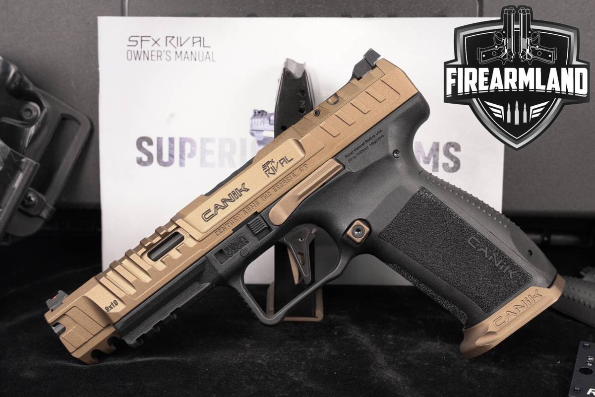 Canik SFx Rival 9mm Optics-Ready 5" Bronze +2 MAGS, ORIG CASE & HOLSTER