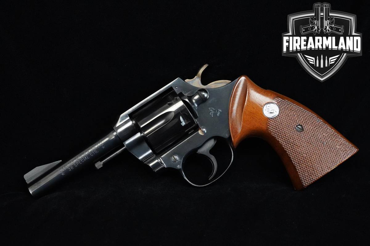 VINTAGE 1975 Colt Official Police MK III 38 Special 4" Blued Colt DA/SA