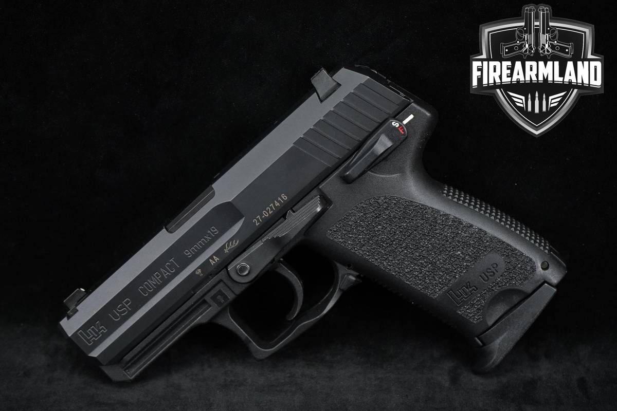 Heckler & Koch USP Compact V1 9mm 3.58" USP9 +3 MAGS & ORIG CASE