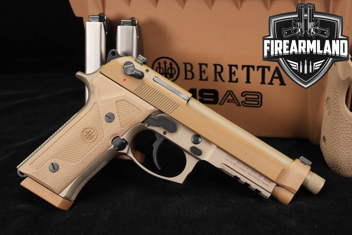 Beretta M9A3 9mm 5.12 FDE M9 A3 THREADED +3 MAGS, ORIG CASE