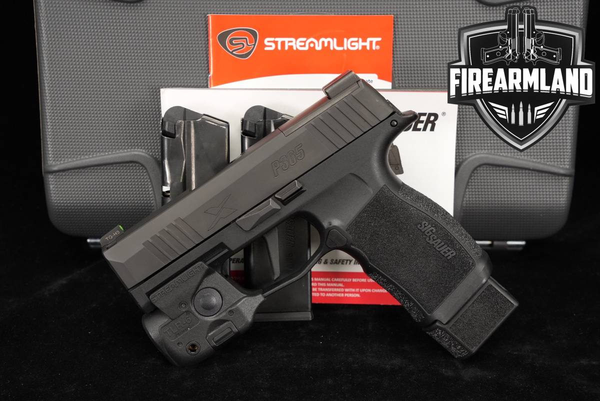 Sig Sauer P365X 9mm 3.1 P 365 X P365 +3 MAGS, ORIG CASE, TLR-6 LIGHT