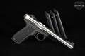 2013 Sturm Ruger 22/45 Mark III Target .22 LR Two-Tone Stainless in Good Condition Image 2