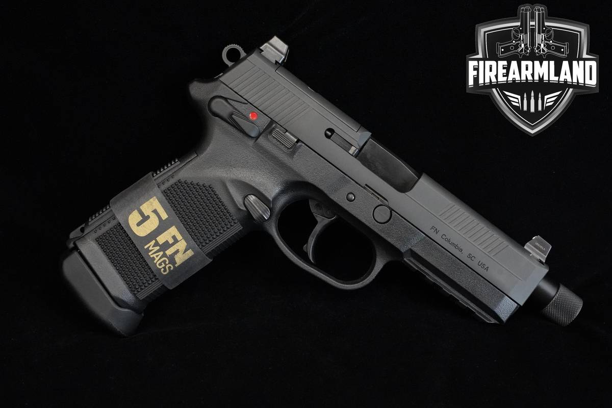 OPTIC READY FN Herstal FNX-45 Tactical 45 ACP 5.3" +5 MAGS & ORIG CASE