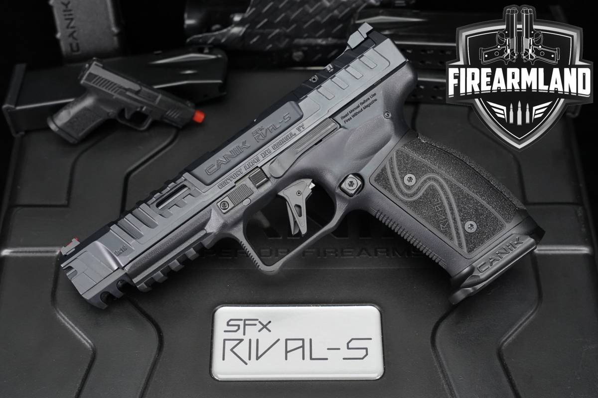Canik SFx Rival-S Darkside 9mm Optics-Ready 5" +4 MAGS, ORIG CASE & HOLSTER