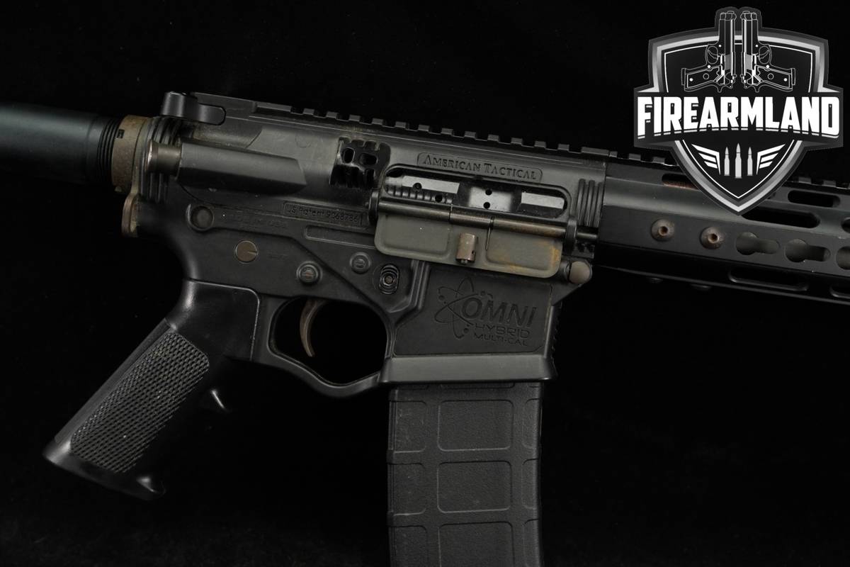 American Tactical Omni Hybrid Pistol 5.56 NATO AR-15 AR15 7.5" THREADED
