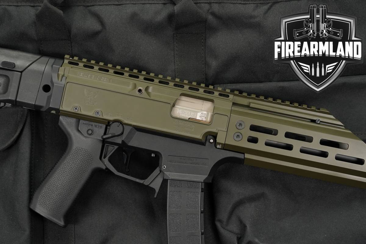 Nexus Firearms Scorpion EVO Gen 1 9mm 8 OD Green & Black +2 MAGS, CASE