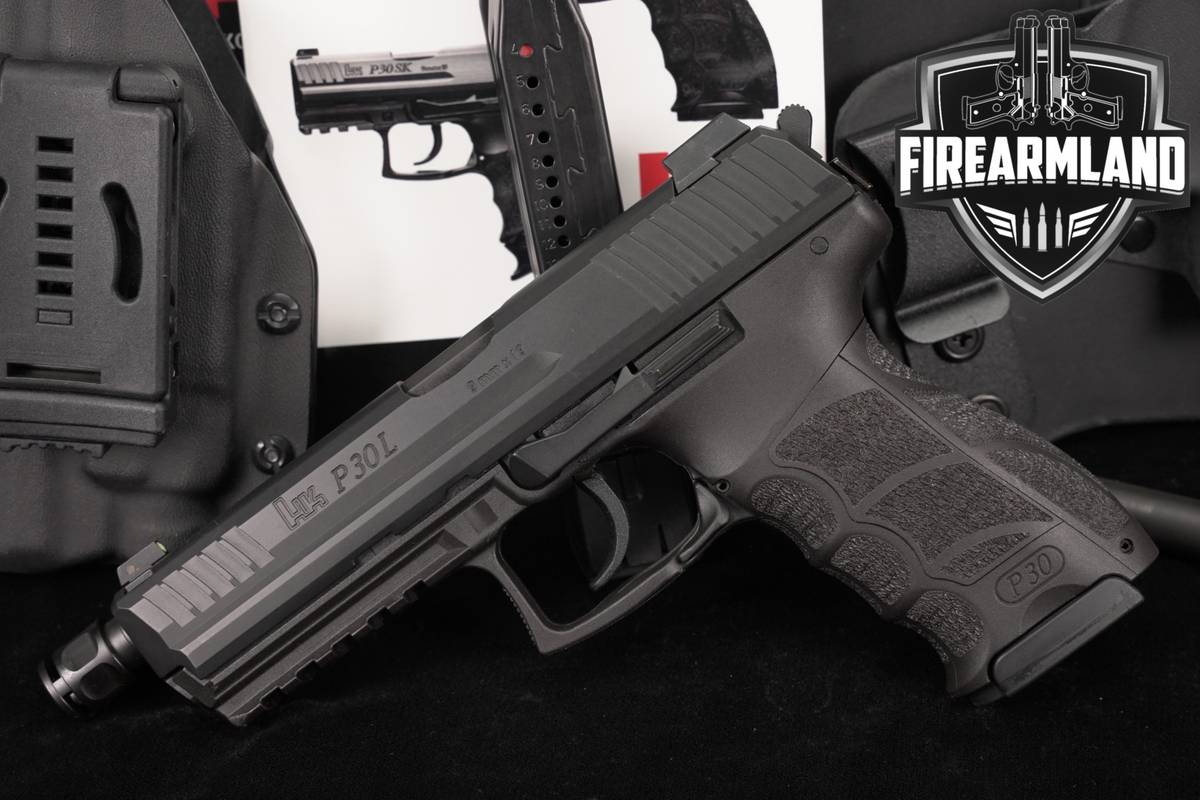 Heckler & Koch P30L V3 THREADED 9mm H&K P30 COMP +2 MAGS, ORIG CASE, EXTRAS