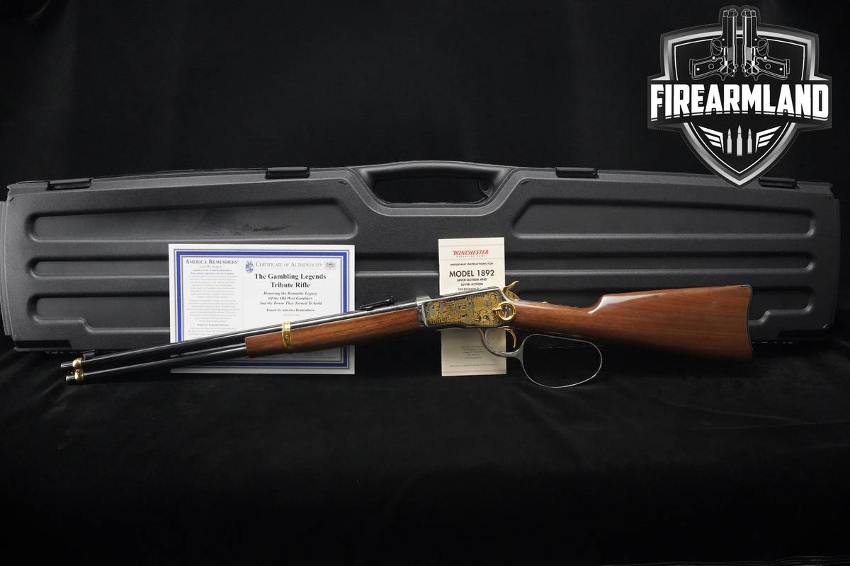 192-OF-1000 Winchester Model 92 Gambling Legends Tribute 45-LC 20" 92 1892