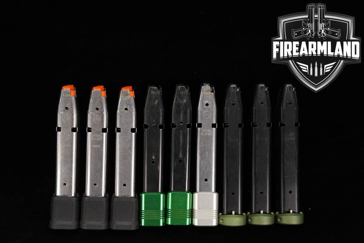 NINE (9) Sig Sauer P320 21 Round Magazines 9mm Luger P-320 Mags