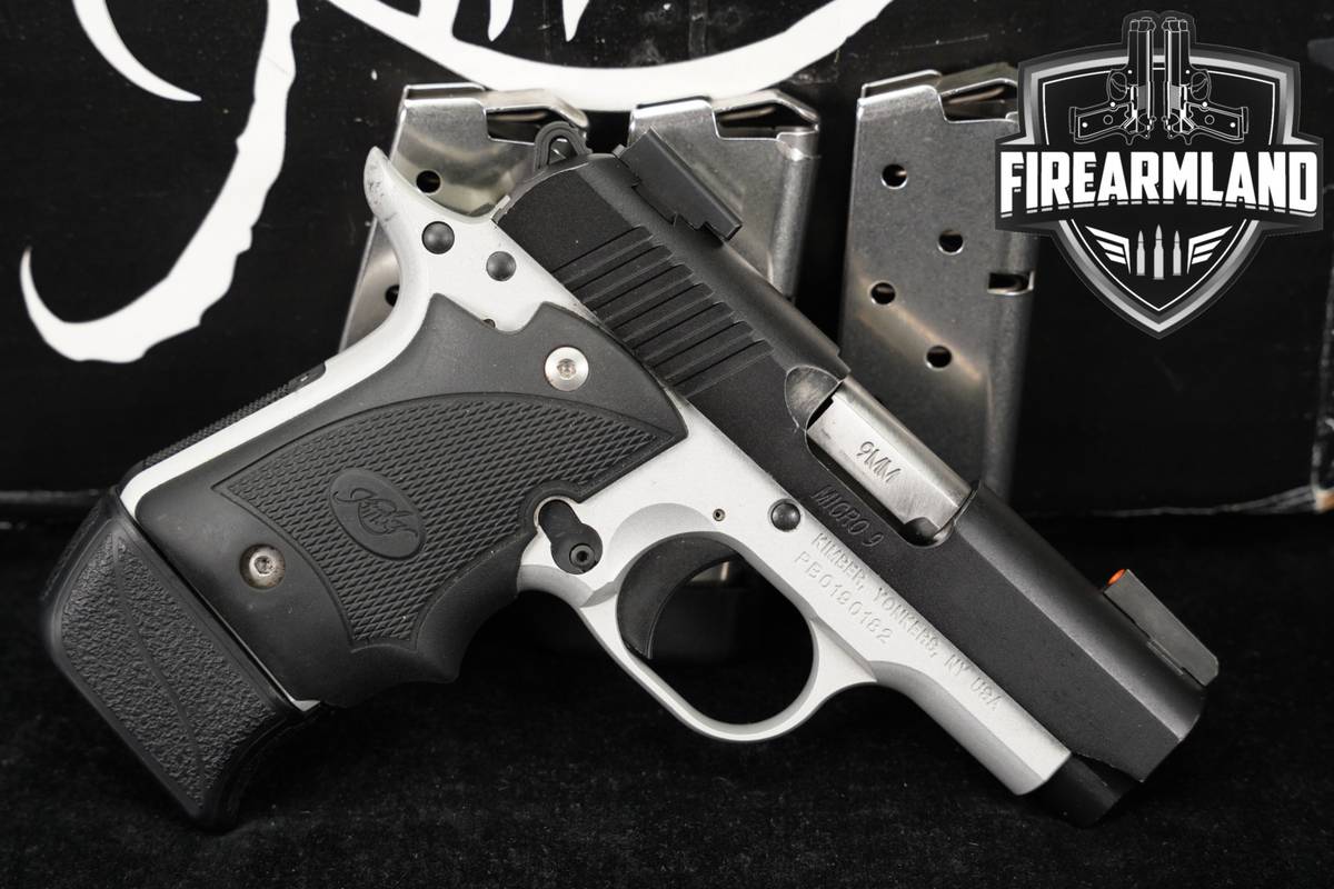 Kimber Micro 9 Two-Tone (DN) 9mm 3.1"Micro9 +4 MAGS & ORIG BOX