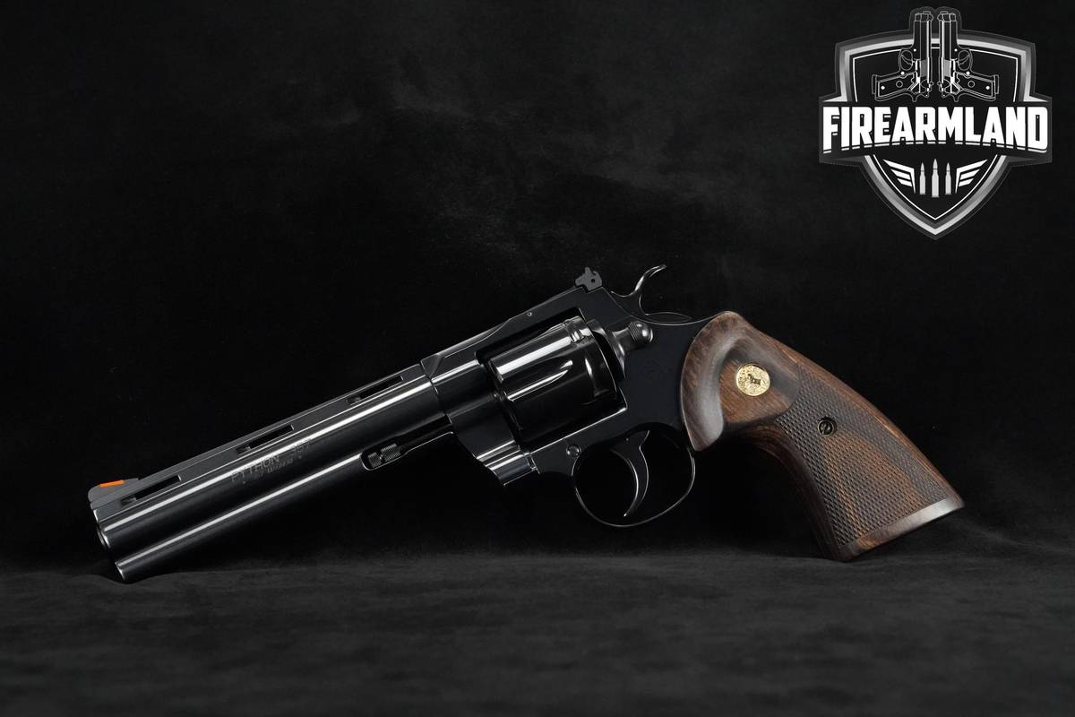 SNAKE GUN! Colt Python 357 Magnum 6" BLUED Colt-Python 357MAG +ORIG BOX