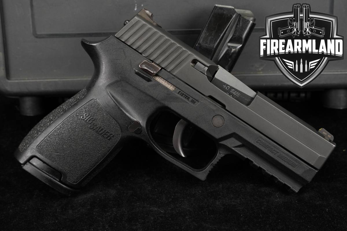 Sig Sauer P250 Compact 40 S&W 3.86" P 250 +2 MAGS, ORIG CASE & HOLSTER