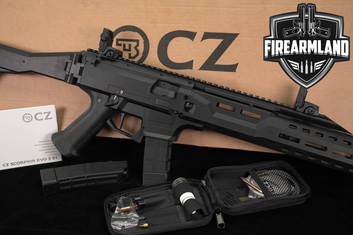 SBR CZ Scorpion EVO 3 S1 Carbine 9mm 8.5" THREADED +2 MAGS & ORIG BOX