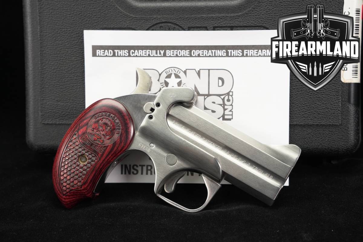 Bond Arms Snake Slayer 45 LC/410 3.5 Satin Stainless TEXAS +ORIG CASE